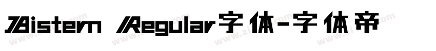 Bistern Regular字体字体转换